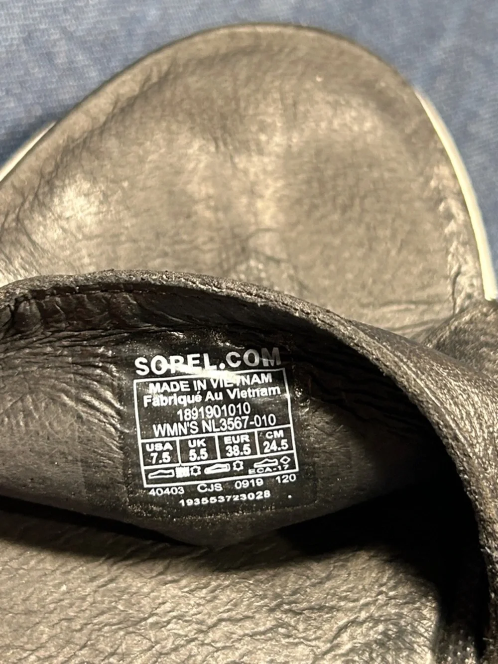 Sorel storage wear